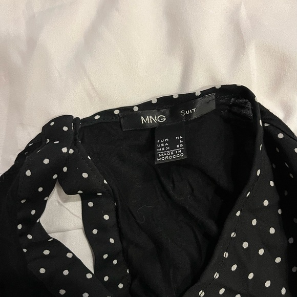 MNG Suit black and white polka dot top - Picture 2 of 2